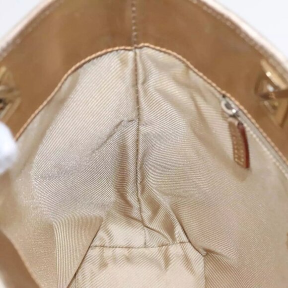 GUCCI GG Canvas Tote Bag Light Blue Gold 002 1099 Auth 90172 - Picture 12 of 16